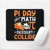 Tapis De Souris Pi Day Où Les Maths Et Le Dessert Collide - Math L (Avec souris)