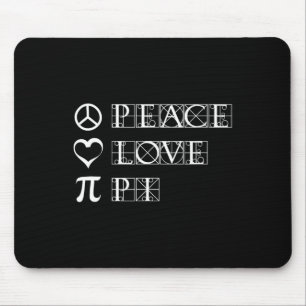 Tapis De Souris Pi Day Peace Love Math Geometry Trigonometry