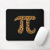 Tapis De Souris Pi Empreinte de léopard Peau Cheetah Pi Jour Math (Avec souris)