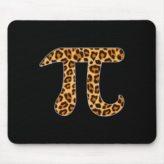 Tapis De Souris Pi Empreinte de léopard Peau Cheetah Pi Jour Math (Devant)