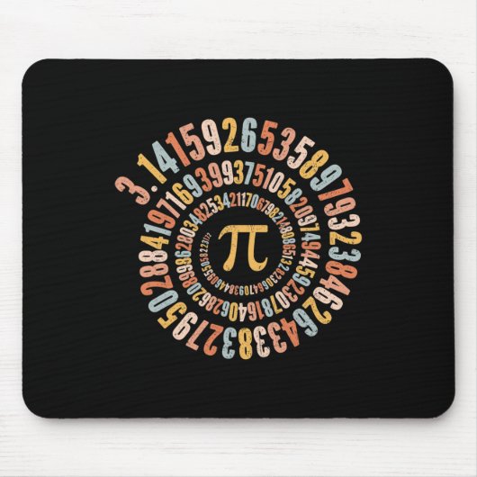 Tapis De Souris Pi Jour Spiral Math Pi (Devant)