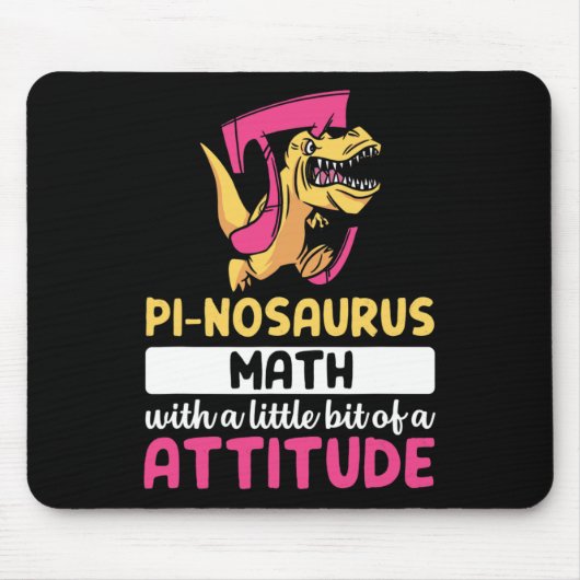 Tapis De Souris Pi Math Mathematics Dinosaur Dino Pi Day  (Devant)