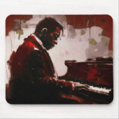 Tapis De Souris Pianiste de bar nocturne (Devant)