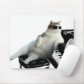 Tapis De Souris Pianiste de chat aveugle (Avec souris)