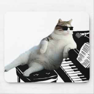 Tapis De Souris Pianiste de chat aveugle
