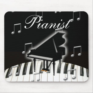 Tapis De Souris Pianiste et clavier