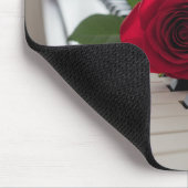 Tapis De Souris Piano and a rose -Musicians eligant mouse pad (Coin)