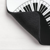 Tapis De Souris Piano Black White Music Notes Pad Souris! Tapis de (Coin)