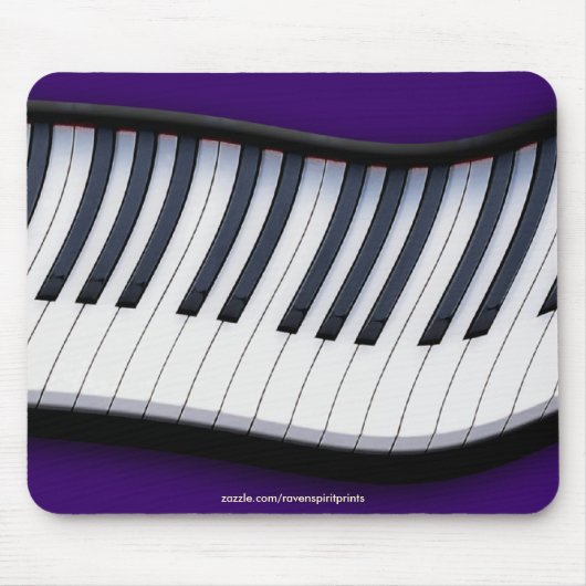 Tapis De Souris PIANO KEYS MUSIQUE AMOUREUX Mousepad (Devant)