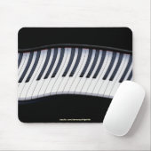 Tapis De Souris PIANO KEYS MUSIQUE AMOUREUX Mousepad (Avec souris)