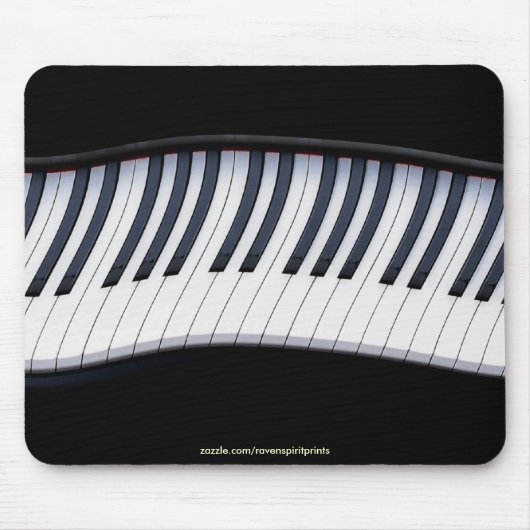 Tapis De Souris PIANO KEYS MUSIQUE AMOUREUX Mousepad (Devant)