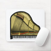 Tapis De Souris Piano Mousepad de piano quart de queue (Avec souris)