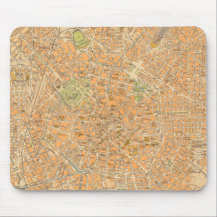 Tapis De Souris Pianta di Milano - Carte de Milan, Italie