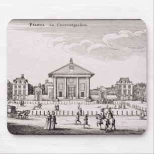 Tapis De Souris Piazza dans le jardin de Covent, 1647 (gravure)
