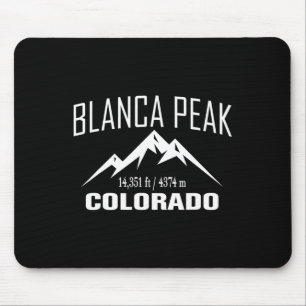 Tapis De Souris Pic Blanca Colorado Escalade Club de sommet Extéri