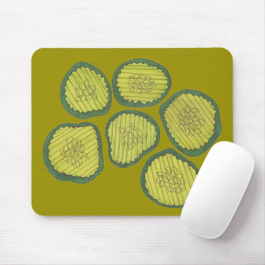 Tapis De Souris Picket Chips Sweet Picks Alimentation Kosher Dill (Avec souris)
