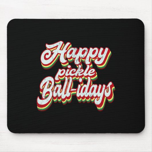 Tapis De Souris Pickle de Noël (Devant)