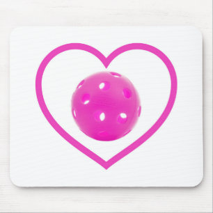 Tapis De Souris Pickleball amour pink pickball sport rose