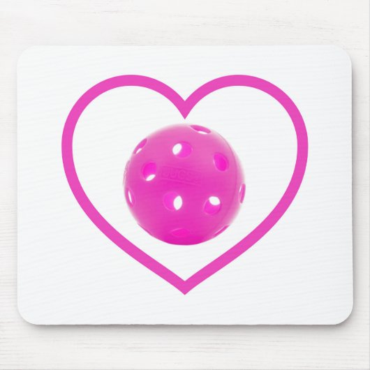 Tapis De Souris Pickleball amour pink pickball sport rose (Devant)