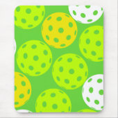 Tapis De Souris Pickleball Anniversaire Soirée Sport Vert (Devant)