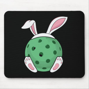 Tapis De Souris Pickleball de lapin de Pâques - Fun Pickleball de