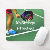 Tapis De Souris Pickleball Funny No Strings Attaché (Avec souris)