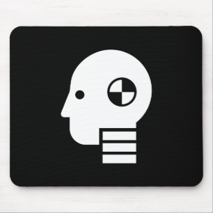 Tapis De Souris Pictogramme factice Mousepad d'essai d'accident