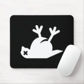Tapis De Souris Pictogramme mort Mousepad d'oiseau (Avec souris)