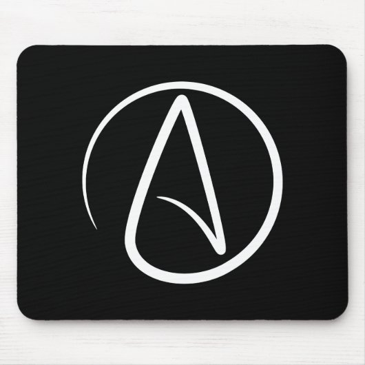 Tapis De Souris Pictogramme Mousepad d'athéisme (Devant)