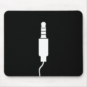 Tapis De Souris Pictogramme Mousepad de Jack d'écouteur