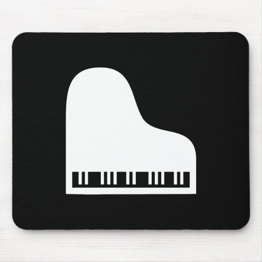 Tapis De Souris Pictogramme Mousepad de piano (Devant)
