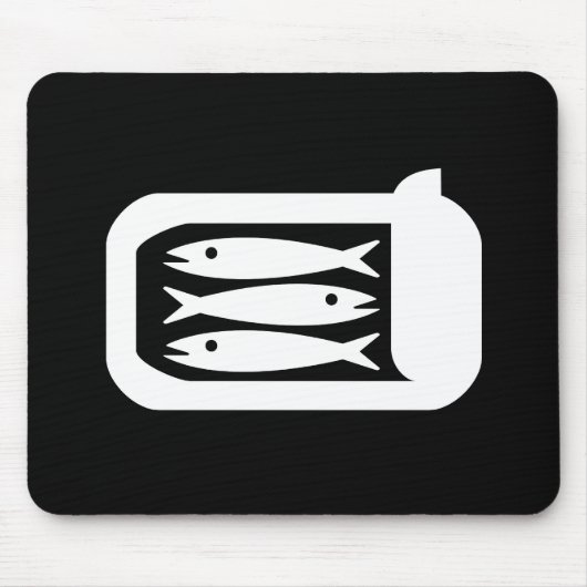 Tapis De Souris Pictogramme Mousepad de sardines (Devant)