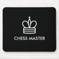 Pièce d'échecs noir et blanc pavé de souris cadeau