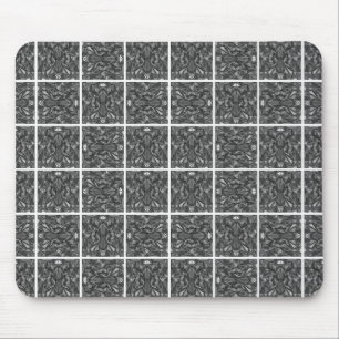Tapis De Souris PiecedLayered couvre de tuiles 6x6 BandW