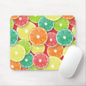 Tapis De Souris Pièces de fruits d'agrumes pop art 2 (Avec souris)