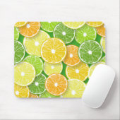 Tapis De Souris Pièces de fruits d'agrumes pop art 3 (Avec souris)