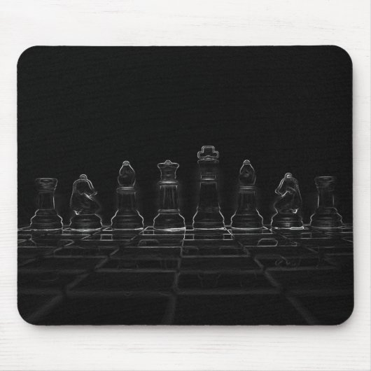 Tapis De Souris Pièces d'échecs (Devant)