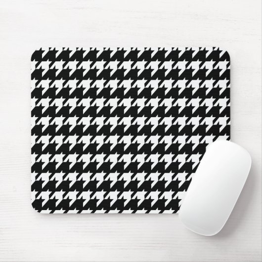 Tapis De Souris Pied de fond noir et blanc (Avec souris)
