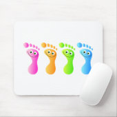 Tapis De Souris Pieds heureux (Avec souris)