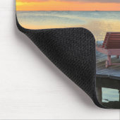 Tapis De Souris Pier surplombe l'océan, Belize (Coin)