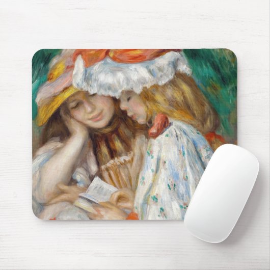 Tapis De Souris Pierre-Auguste Renoir - Deux Filles Lecture (Avec souris)