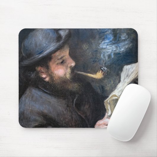 Tapis De Souris Pierre-Auguste Renoir - Lecture Claude Monet (Avec souris)