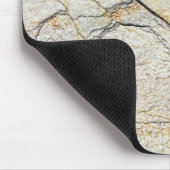Tapis De Souris Pierre de marbre texturée marron et noire (Coin)