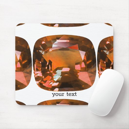 Tapis De Souris Pierre orange (Avec souris)