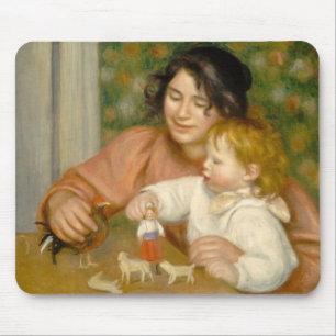 Tapis De Souris Pierre un enfant de Renoir avec des jouets
