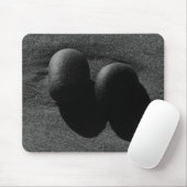Tapis De Souris Pierres Cool noir et blanc photo (Avec souris)