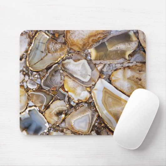 Tapis De Souris Pierres de géode poli (Avec souris)