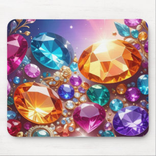 Tapis De Souris Pierres et Bijoux Colorés