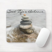 Tapis De Souris pierres pour la méditation, l'équilibre de la vie (Avec souris)