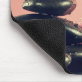 Tapis De Souris Pierres Zen Noir Fleurs (Coin)